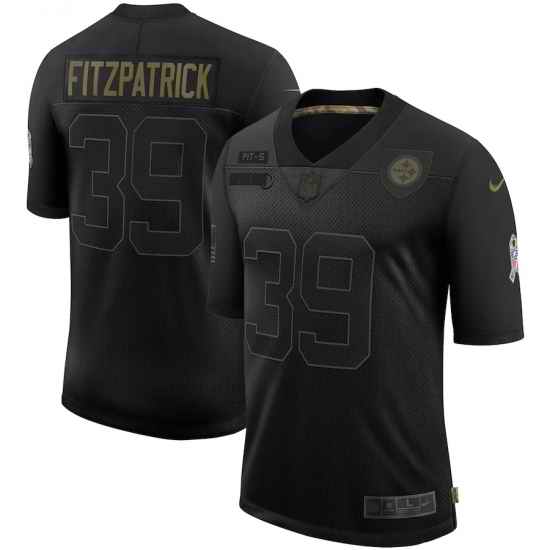 Men's Pittsburgh Steelers #39 Minkah Fitzpatrick Black Nike 2020 Salute To Service Limited Jersey